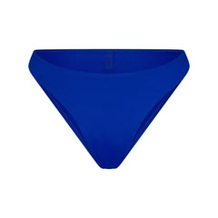 ICONIC SWIM HIGH LEG BIKINI BOTTOM | COBALT FLAT ON A WHITE BACKGROUND | FLT