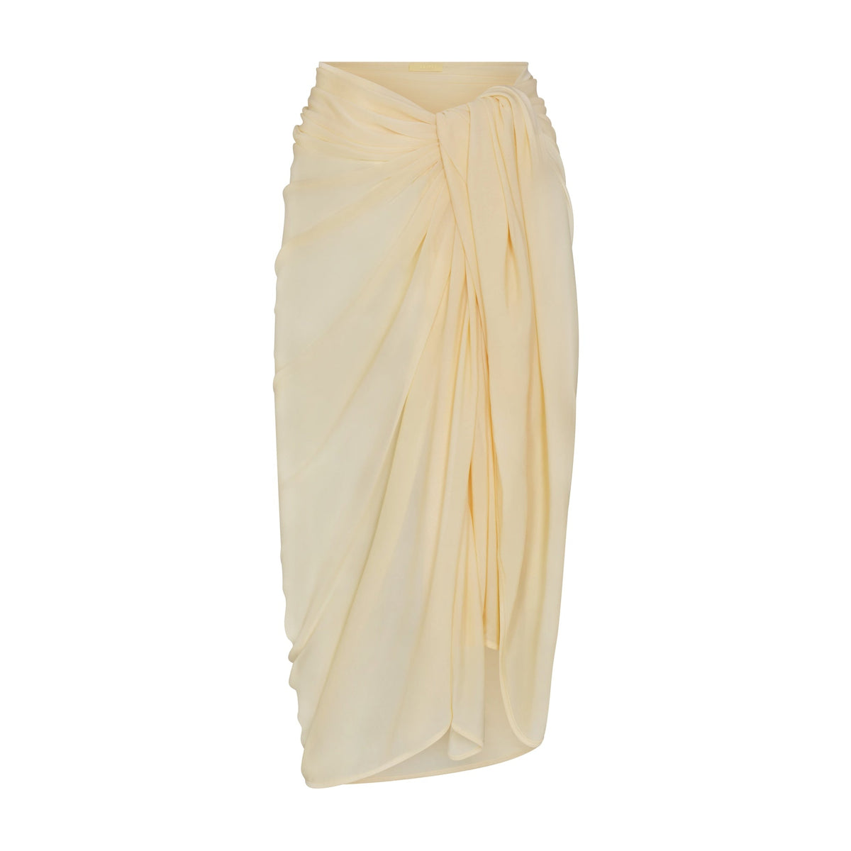 SWIM COVER-UPS SHEER SARONG | LIGHT MARZIPAN FLAT ON A WHITE BACKGROUND | FLT