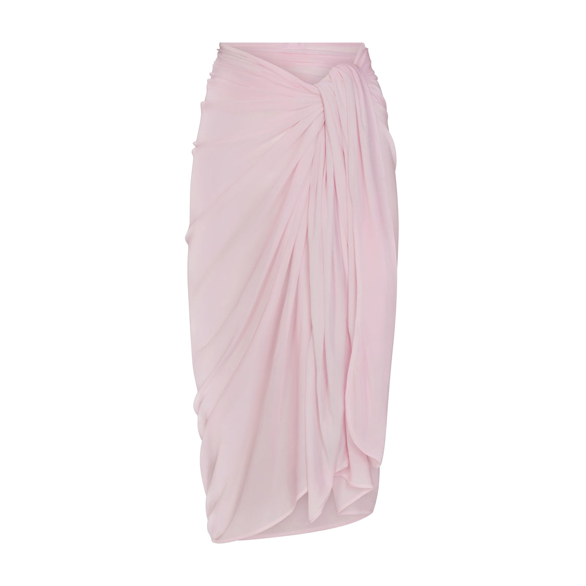 SWIM COVER-UPS SHEER SARONG | SOFT BLUSH FLAT ON A WHITE BACKGROUND | FLT