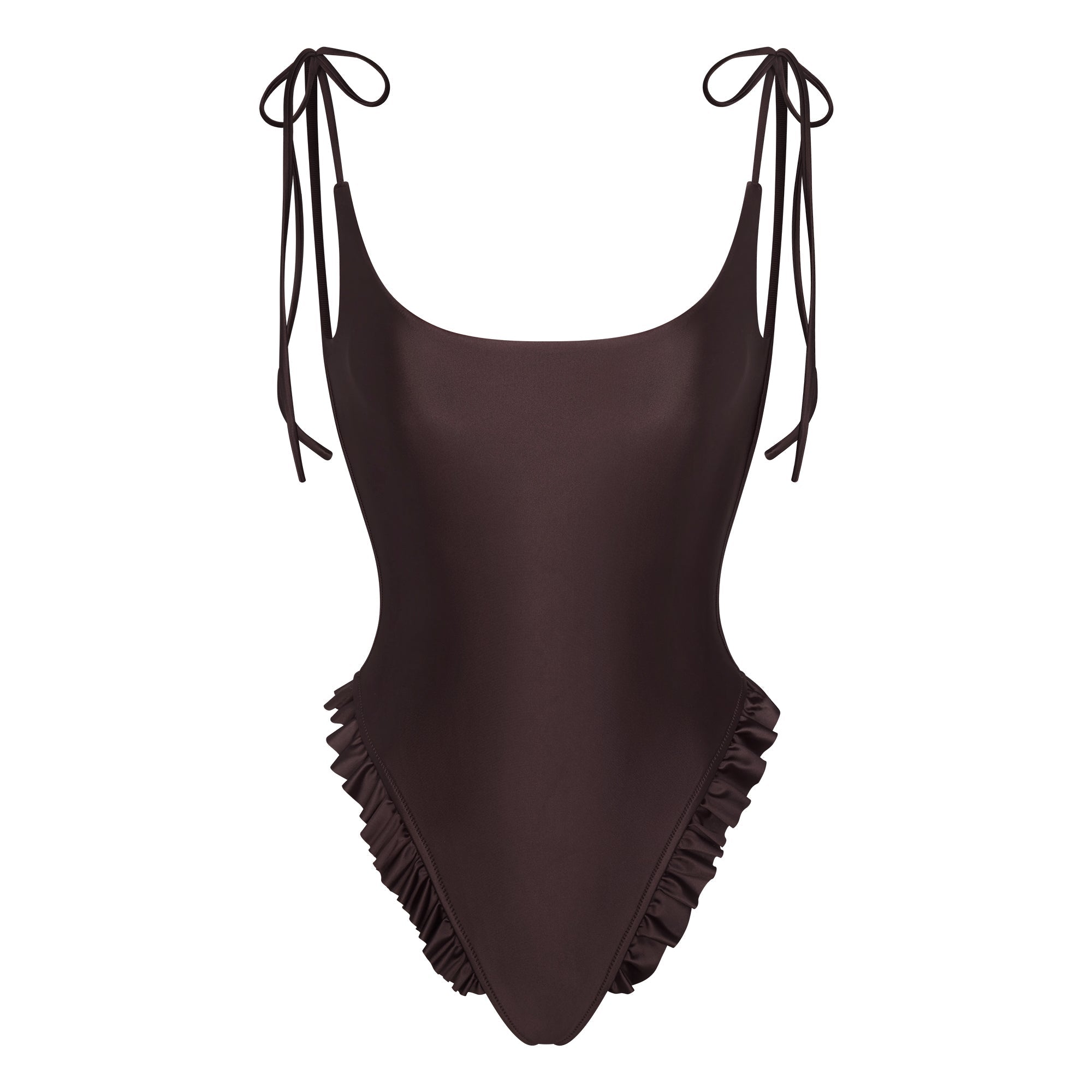 SATIN SWIM LOW BACK ONE PIECE | PHOENIX FLAT ON A WHITE BACKGROUND | FLT