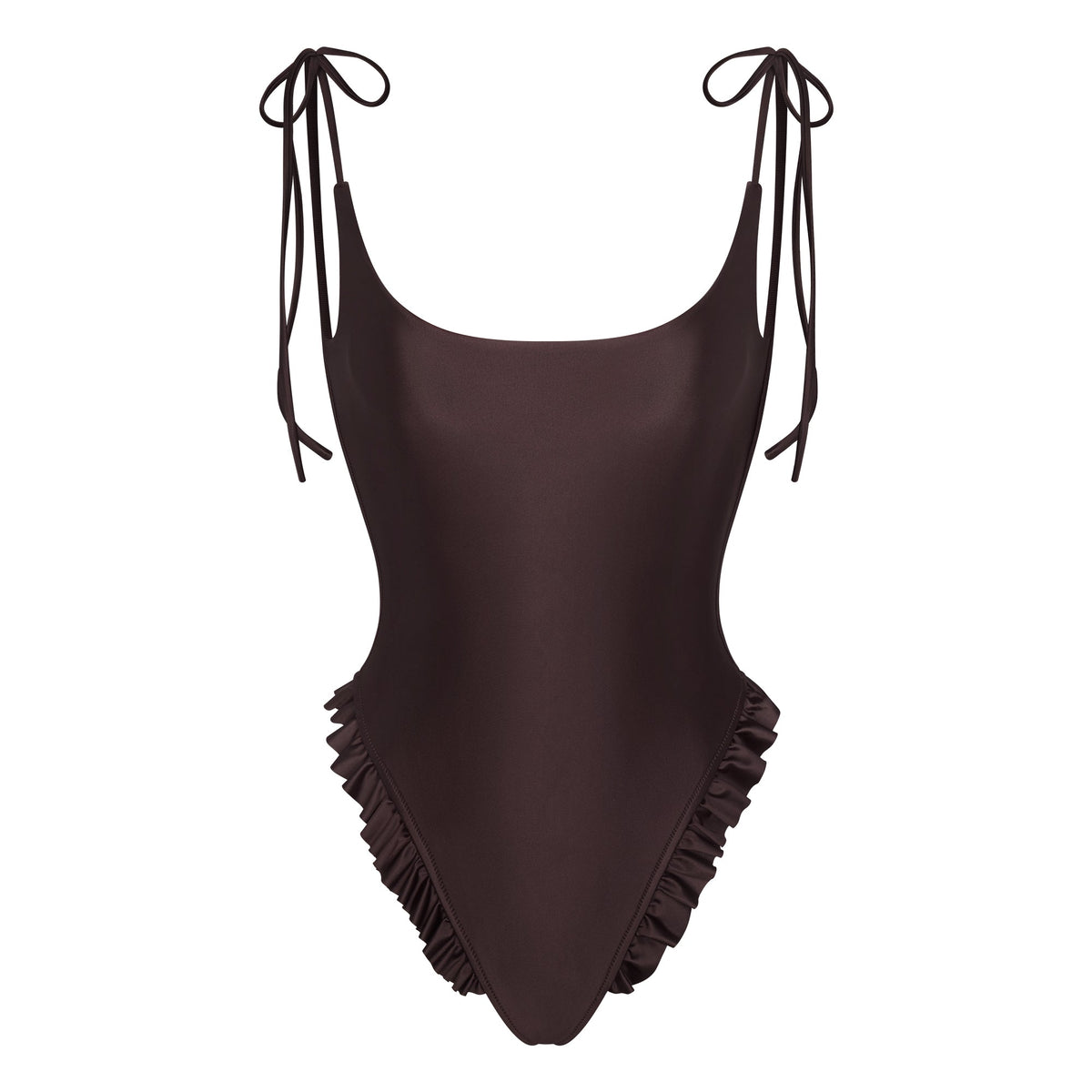 SATIN SWIM LOW BACK ONE PIECE | PHOENIX FLAT ON A WHITE BACKGROUND | FLT