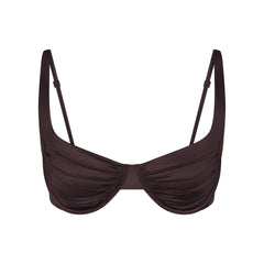 SATIN SWIM UNDERWIRE BALCONETTE BIKINI TOP | PHOENIX FLAT ON A WHITE BACKGROUND | FLT