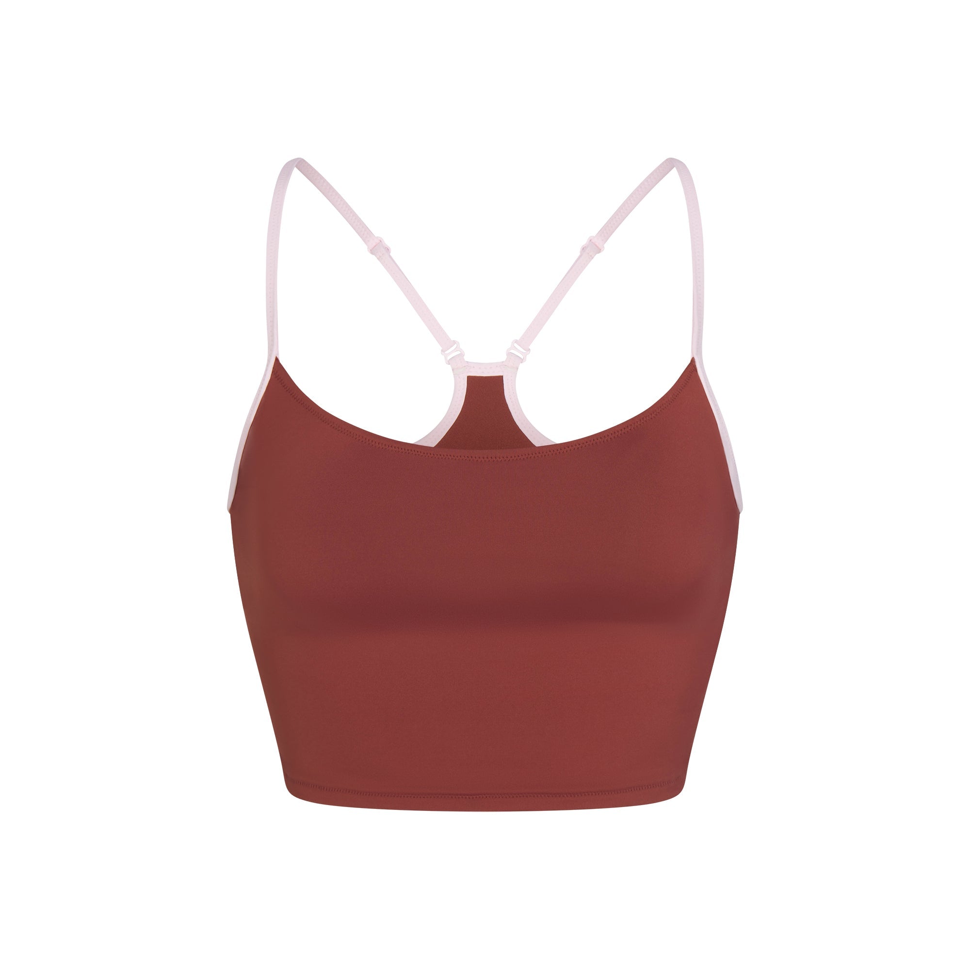 SIGNATURE SWIM CAMI TOP | HENNA CONTRAST LAYS FLAT ON A WHITE BACKGROUND | FLT