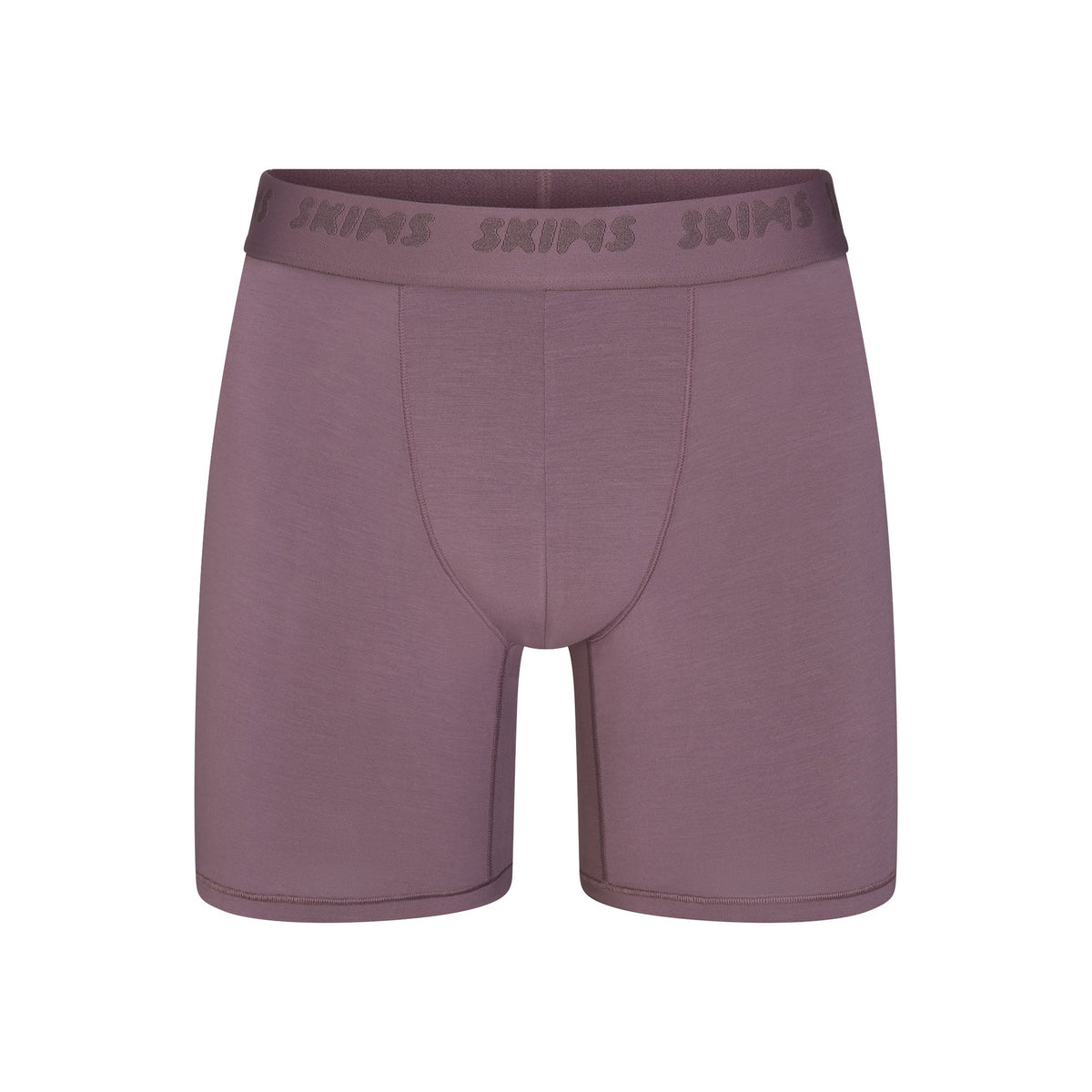 SKIMS STRETCH MENS 5" BOXER BRIEF | IRIS FLAT ON A WHITE BACKGROUND | FLT @ | FOCUS: 0.0, 1.0, 0.9