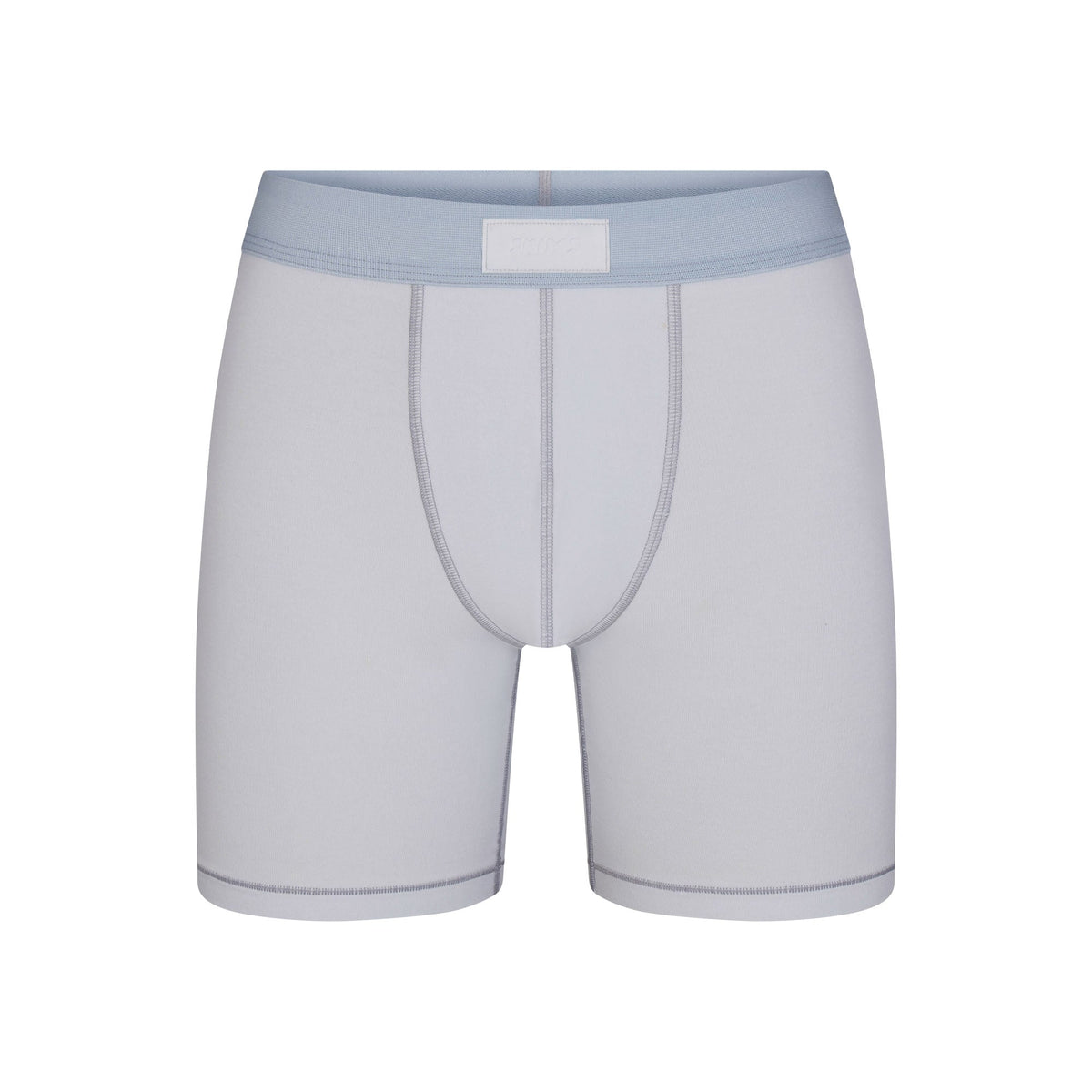 SKIMS COTTON MENS 5" BOXER BRIEF | ATMOSPHERE FLAT ON A WHITE BACKGROUND | FLT