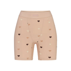 SOFT LOUNGE BOXER | MICA MINI HEART HALFDROP FLAT ON A WHITE BACKGROUND | FLT