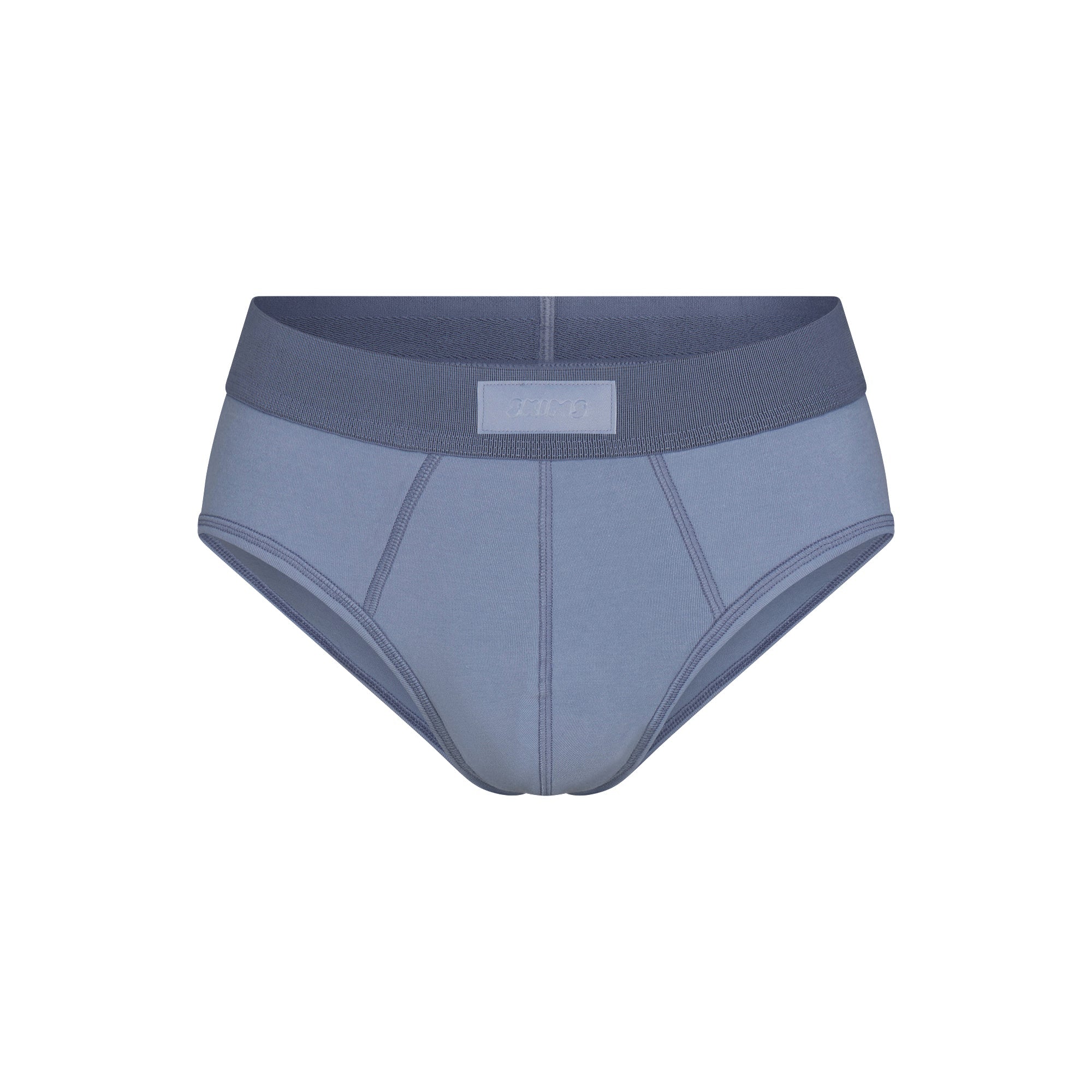SKIMS COTTON MENS BRIEF 3-PACK | NIMBUS MULTI FLAT ON A WHITE BACKGROUND | FLT