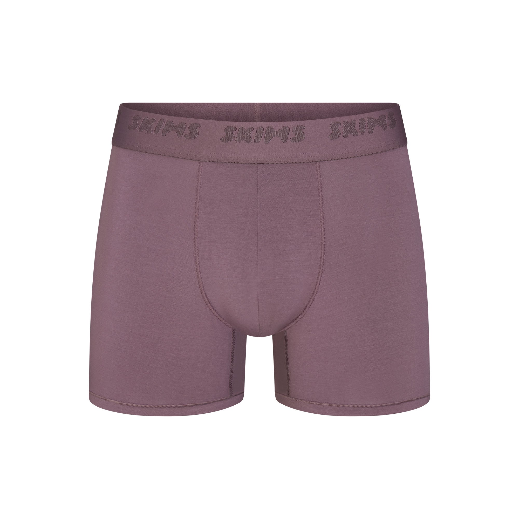 SKIMS STRETCH MENS 3" BOXER BRIEF | IRIS FLAT ON A WHITE BACKGROUND | FLT @ | FOCUS: 0.0, 1.0, 0.9