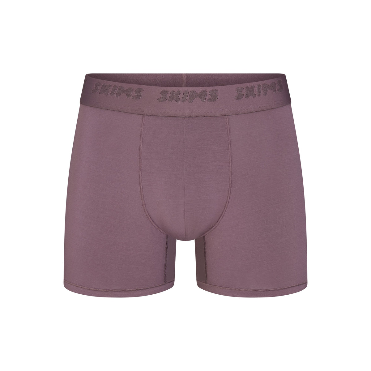 SKIMS STRETCH MENS 3" BOXER BRIEF | IRIS FLAT ON A WHITE BACKGROUND | FLT @ | FOCUS: 0.0, 1.0, 0.9