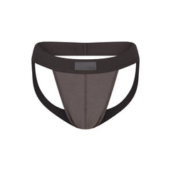 SKIMS COTTON MENS JOCKSTRAP | WASHED GUNMETAL FLAT ON A WHITE BACKGROUND