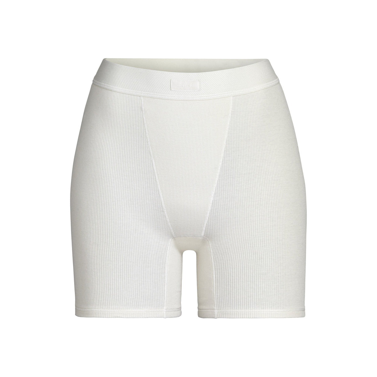 COTTON RIB BOXER | BONE (BOXERS, BOTTOMS) LAYS FLAT ON A WHITE BACKGROUND | FLT