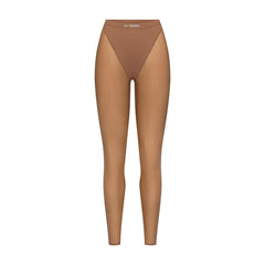 NikeSKIMS WEIGHTLESS LAYERS V-LINE 26" LEGGING | CAROB BROWN FLAT ON A WHITE BACKGROUND | FLT
