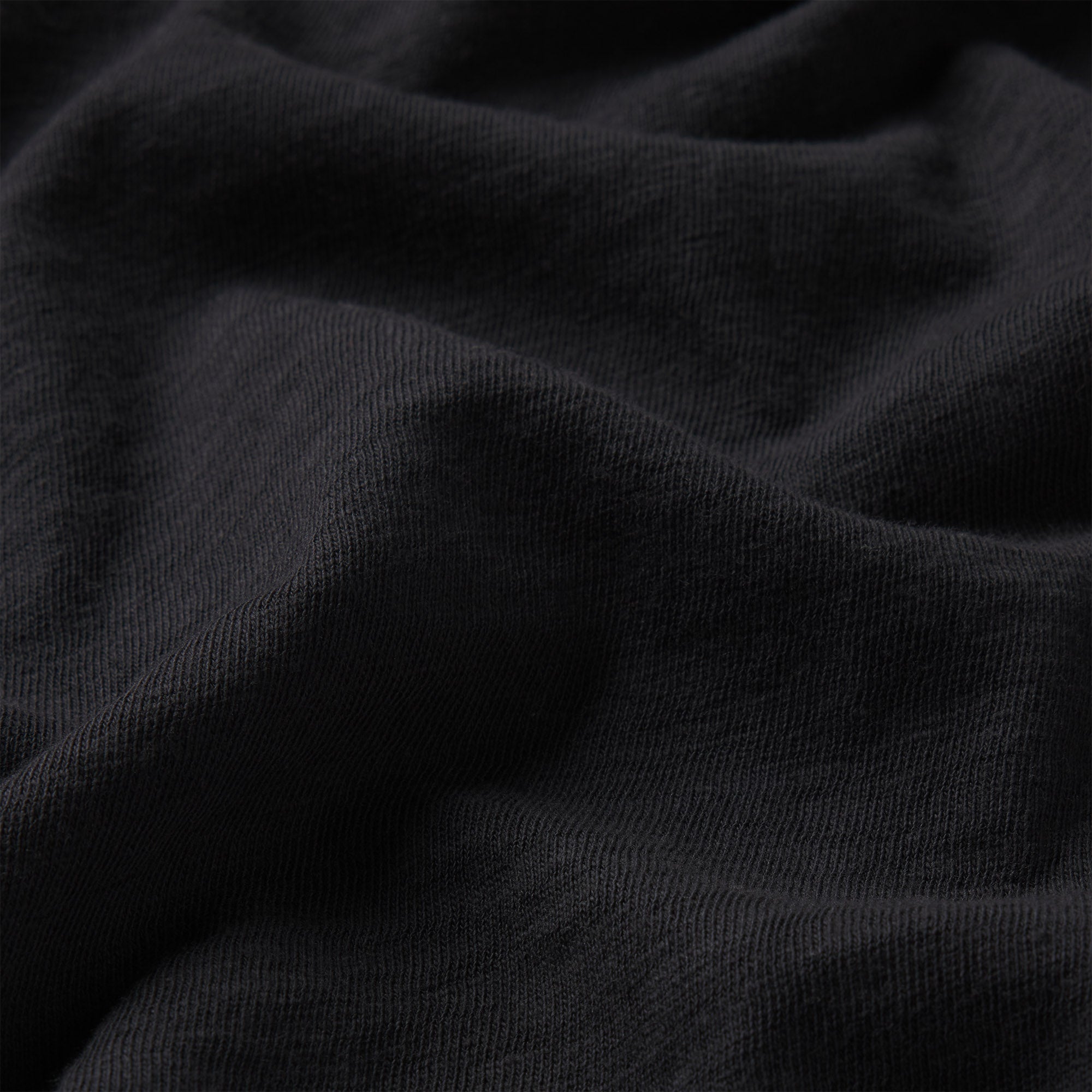 WORN IN JERSEY BABY V NECK TEE | WASHED ONYX ADDITIONAL FABRIC DETAILS