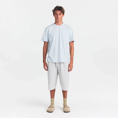 HEAVYWEIGHT COTTON MENS RELAXED T-SHIRT | ATMOSPHERE ON A MODEL FRONT VIEW @ | FOCUS: 0.0, 1.0, 0.9
