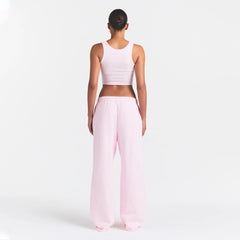 COTTON FLEECE CLASSIC STRAIGHT LEG PANT | CHERRY BLOSSOM ON A MODEL FRONT VIEW @ | FOCUS: 0.0, 1.0, 0.9