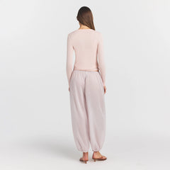 SHEER MODAL CARDIGAN | PRIMROSE ON A MODEL FRONT VIEW @ | FOCUS: 0.0, 1.0, 0.9