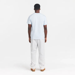 HEAVYWEIGHT COTTON MENS CLASSIC CREWNECK | ATMOSPHERE ON A MODEL BACK VIEW @ | FOCUS: 0.0, 1.0, 0.9