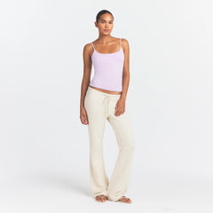 COTTON JERSEY SCOOP NECK CAMI | SUGAR PLUM ON A MODEL FRONT VIEW @ | FOCUS: 0.0, 1.0, 0.9