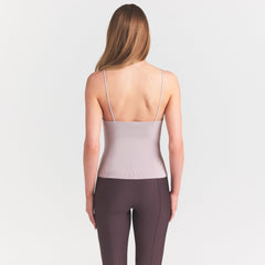 REFINED KNIT CAMI | IRIS MICA ON A MODEL SIDE VIEW @ | FOCUS: 0.0, 1.0, 0.9