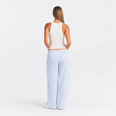 RIB SLEEP TANK | IVORY ON A MODEL | FOCUS: 0.0, 1.0, 0.9