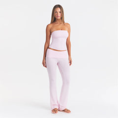 COTTON JERSEY TUBE TOP | CHERRY BLOSSOM ON A MODEL FRONT VIEW @ | FOCUS: 0.0, 1.0, 0.9