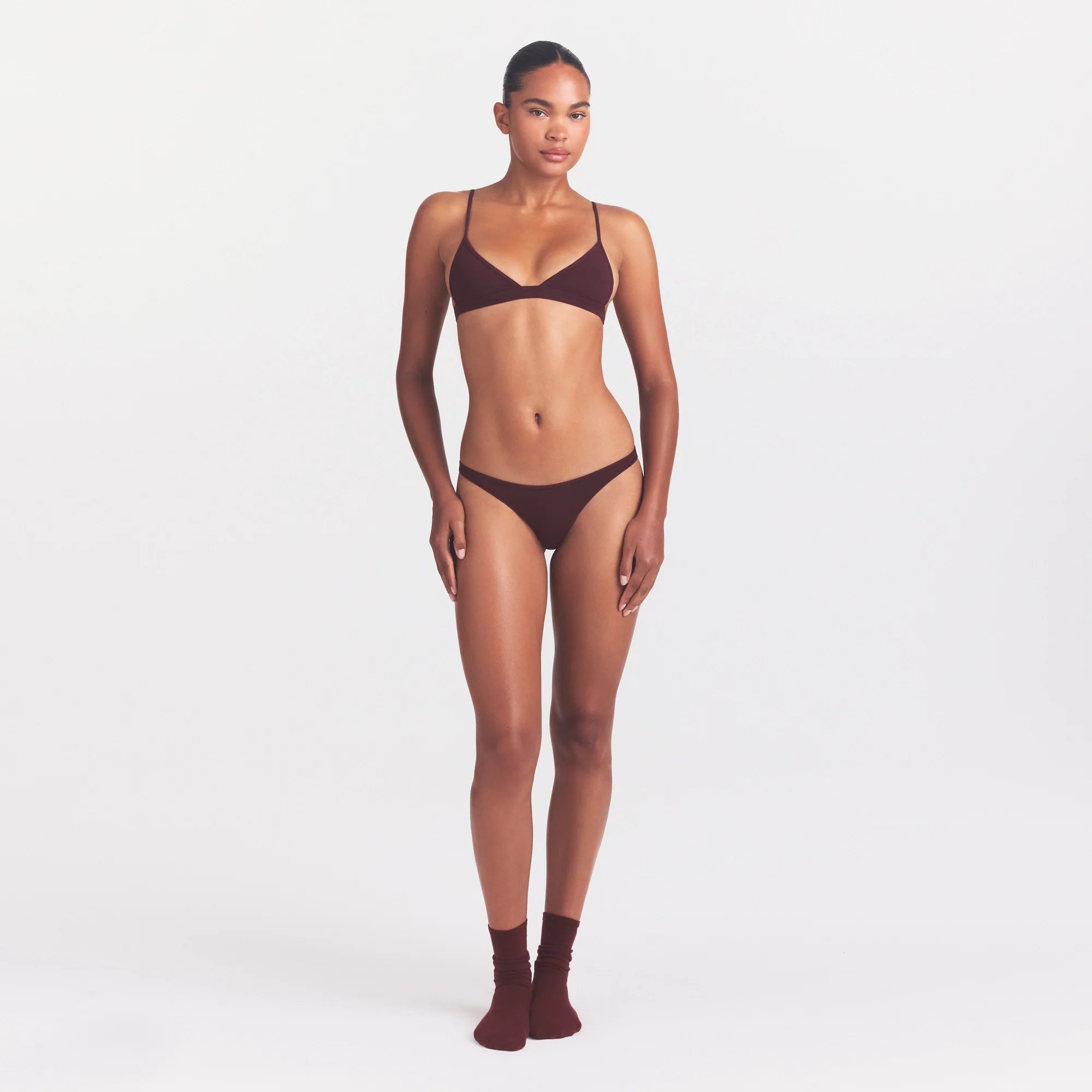EVERYDAY COTTON BIKINI | CURRANT ON MODEL @ | FOCUS: 0.0, 1.0, 0.9