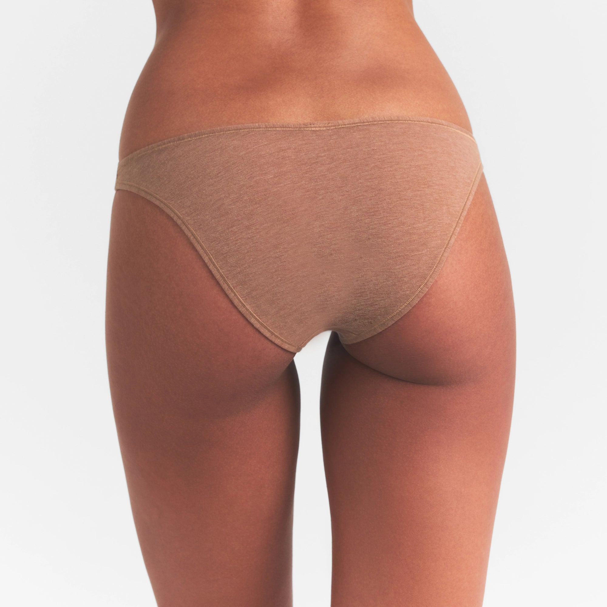 EVERYDAY COTTON BIKINI | SIENNA HEATHER ON A MODEL SIDE  VIEW @ | FOCUS: 0.0, 1.0, 0.9