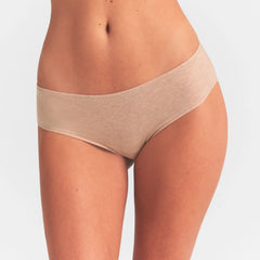 EVERYDAY COTTON HIPSTER | CLAY HEATHER ON A MODEL SIDE  VIEW @ | FOCUS: 0.0, 1.0, 0.9