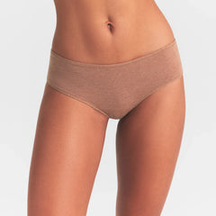 EVERYDAY COTTON HIPSTER | SIENNA HEATHER ON A MODEL SIDE  VIEW @ | FOCUS: 0.0, 1.0, 0.9