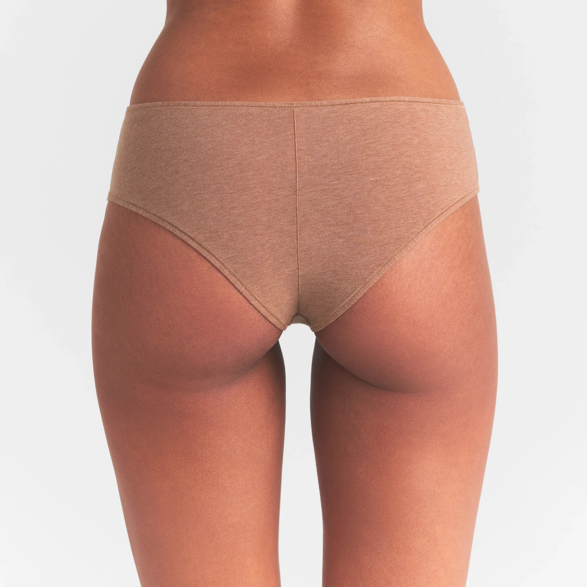 EVERYDAY COTTON HIPSTER | SIENNA HEATHER ON A MODEL SIDE  VIEW @ | FOCUS: 0.0, 1.0, 0.9
