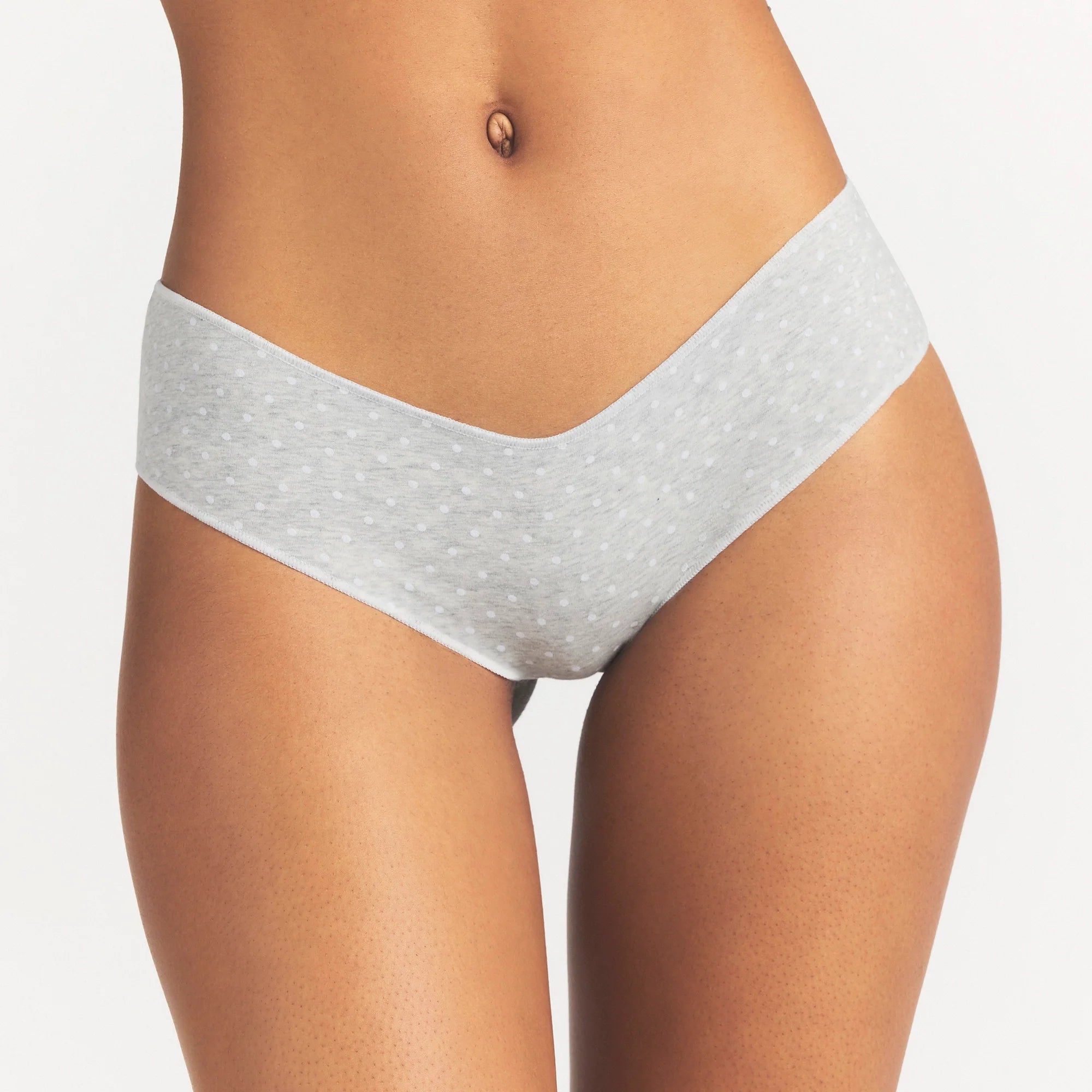 LIGHTWEIGHT COTTON RUCHED BACK HIPSTER 10-PACK | DAINTY FLORAL MULTI ON A MODEL SIDE VIEW @ | FOCUS: 0.0, 1.0, 0.9