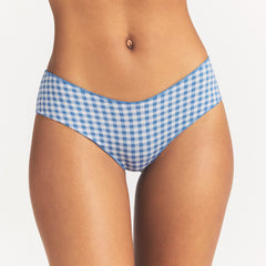 LIGHTWEIGHT COTTON RUCHED BACK HIPSTER 10-PACK | DAINTY FLORAL MULTI ON A MODEL SIDE VIEW @ | FOCUS: 0.0, 1.0, 0.9