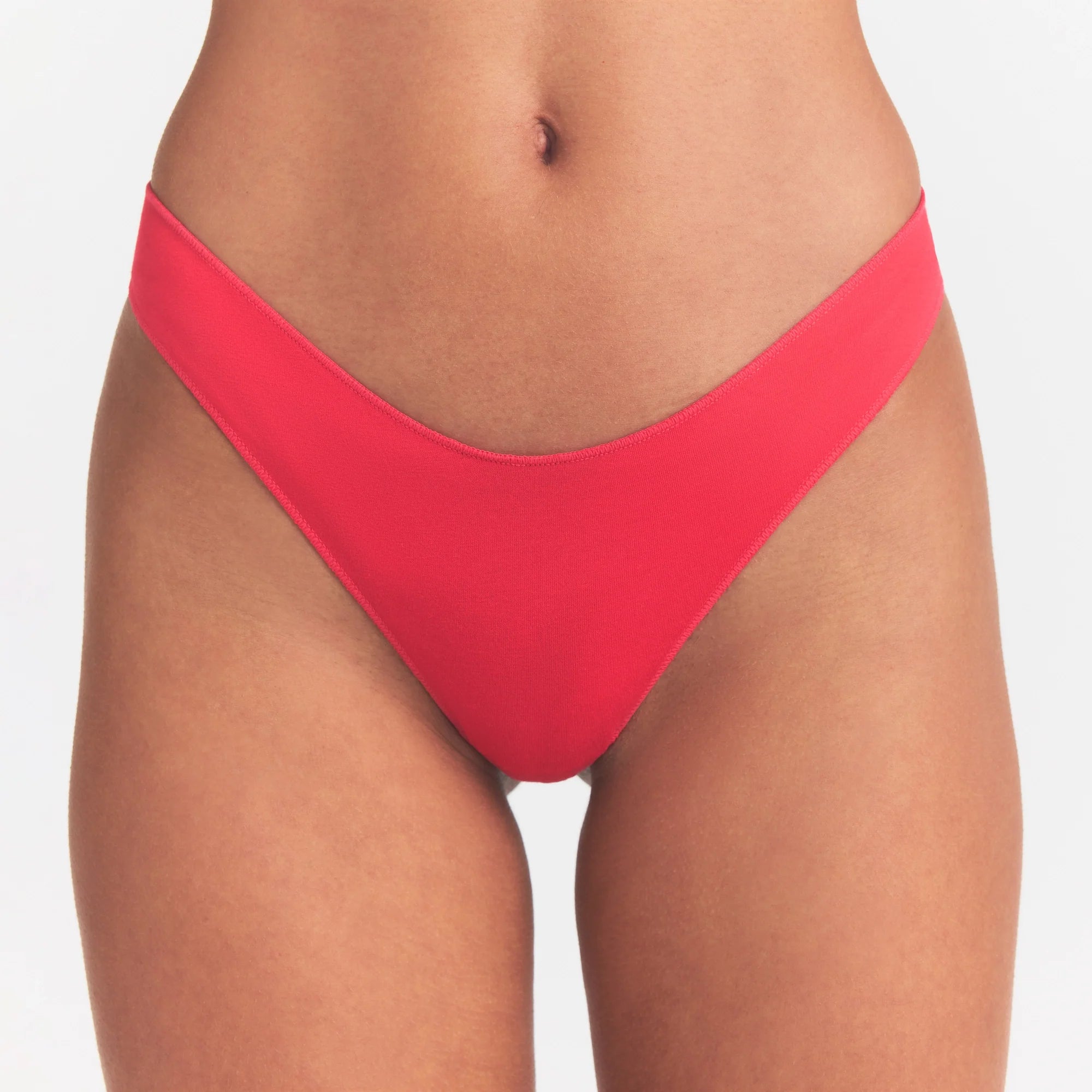LIGHTWEIGHT COTTON THONG 10-PACK | MICRO DOT FLORAL MULTI ON A MODEL SIDE VIEW @ | FOCUS: 0.0, 1.0, 0.9