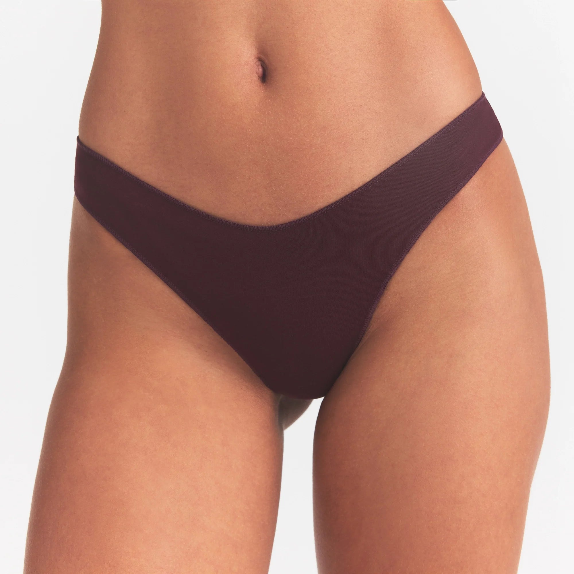 LIGHTWEIGHT COTTON THONG 10-PACK | MICRO DOT FLORAL MULTI ON A MODEL SIDE VIEW @ | FOCUS: 0.0, 1.0, 0.9