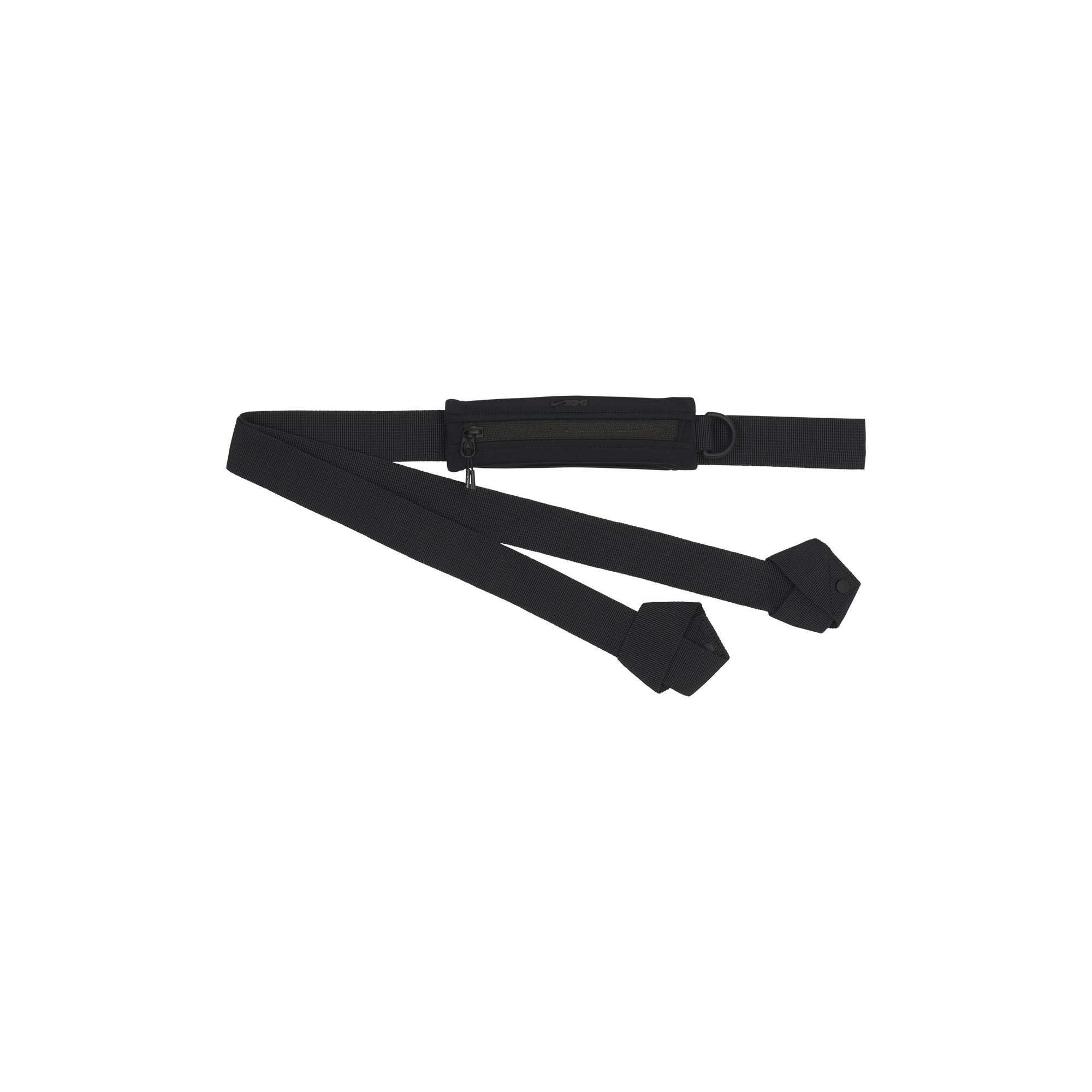 NikeSKIMS ACCESSORIES YOGA MAT STRAP | OBSIDIAN & LAYS FLAT ON A WHITE BACKGROUND | FLT